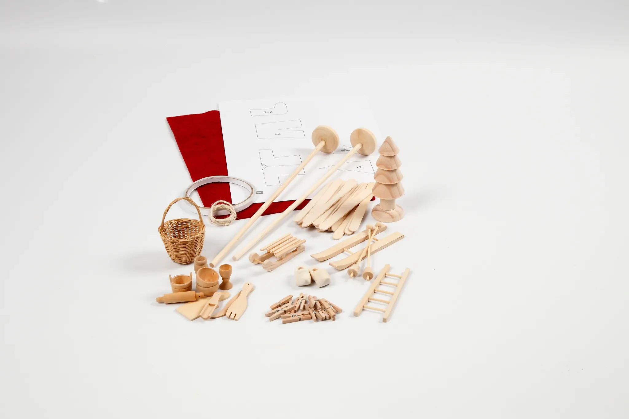 Gnome-Tür Bastelset aus Holz – Miniatur-Zubehör für Wichtelwelt